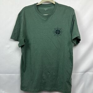J. Crew Factory BZ153 Compass Graphic Tee for Men NWT/Flawed Med.